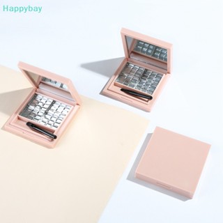 &lt;Happybay&gt; พาเลทอายแชโดว์เปล่า 4/6 ช่อง พร้อมกระจก และแปรง สําหรับคอนซีลเลอร์ ลิป บลัชออน แป้งฝุ่น กล่องเก็บลดราคา