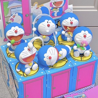 ของแท้ ฟิกเกอร์ Doraemon Funny Time Series Mystery Box Blue Fatty Tinkerbell Cat น่ารัก ของขวัญ สําหรับตกแต่ง ZRRY