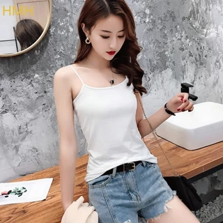 HMH พร้อมส่ง! เสื้อสายเดี่ยว สายเดี่ยวเเฟชั่น ผ้ายืดใส่สบาย ไม่ร้อน นักเรียนใส่ได้