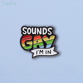 เข็มกลัด รูปคําคมตลก Gay Im In Enamel สีรุ้ง เหมาะกับของขวัญ สําหรับเพื่อน