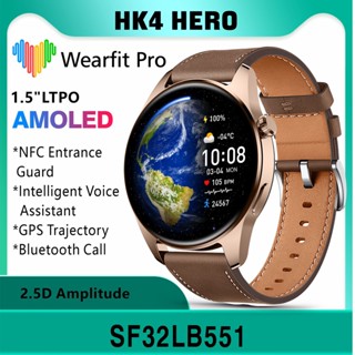 Hk4 HERO นาฬิกาข้อมือสมาร์ทวอทช์ LTPO AMOLED หน้าจอ NFC เข็มทิศ วัดความดันออกซิเจนในเลือด สําหรับ Android IOS 2023