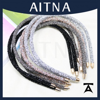 Aitna ที่คาดผม ประดับเพชรคริสตัล พลอยเทียม เครื่องประดับ สําหรับผู้หญิง