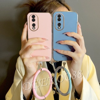 เคสโทรศัพท์มือถือ TPU แบบนิ่ม พร้อมสายคล้องมือ สําหรับ Honor 90 Lite X8a Magic5 Pro 5G 4G 2023 Honor90Lite Honor90