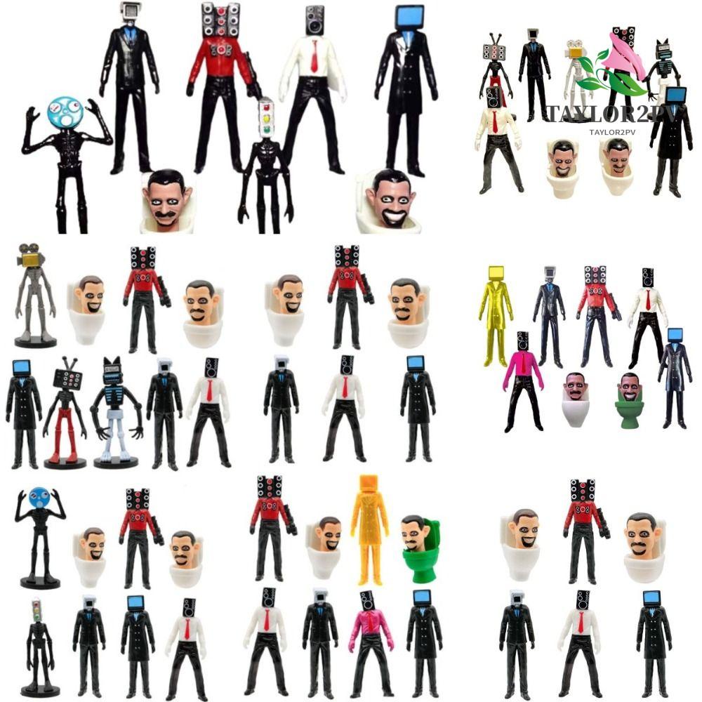 Taylor2pv โมเดลฟิกเกอร์ PVC รูปการ์ตูน Skibidi Toilet Action Figure Skibidi สําหรับเก็บสะสม