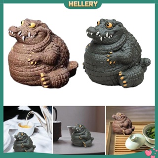 [HelleryTH] รูปปั้นจระเข้ เครื่องประดับ สําหรับตกแต่งสวน ตู้หนังสือ