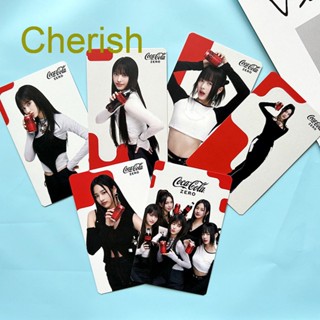 Cherish 6 ชิ้น / เซต Kpop NewJeans x Coca Cola การ์ดกระดาษ โปสการ์ด