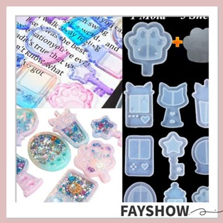 Fay แม่พิมพ์ 6 ชิ้น ต่อชุด 1 ชิ้น และแม่พิมพ์เรซิ่น รูปอุ้งเท้าแมว 5 ชิ้น