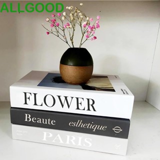 Allgoods โมเดลหนังสือปลอม แบบหนา หรูหรา สําหรับตกแต่งบ้าน พร็อพถ่ายรูป