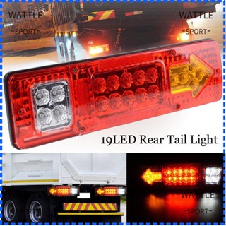 Wattle ไฟเลี้ยว Led 19 ดวง 12V 24V สําหรับติดท้ายรถยนต์ 1 ชิ้น