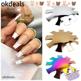 OKDEALS อุปกรณ์ตัดขอบเล็บ รูปตัว V หน้ายิ้ม สีชมพู สีขาว หลากสี สไตล์ฝรั่งเศส