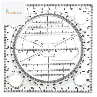 ไม้บรรทัด วงกลม อเนกประสงค์ หมุนได้ สําหรับวาดภาพ