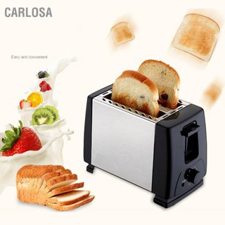 CARLOSA BH 002 เครื่องปิ้งขนมปังอัตโนมัติมัลติฟังก์ชั่น 2 แผ่น เครื่องปิ้งขนมปัง Home Breakfast AC 220V