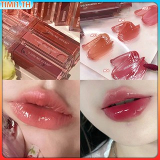 Uslike Long-lasting Moisturizing Color Lip Glaze Nude Light Lip Tint ลิปกลอสกันน้ำบำรุง | เวลา1