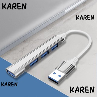 Karen อะแดปเตอร์ฮับ USB C OTG ความเร็วสูง 4 พอร์ต USB 3.0