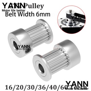 Yann1 GT2 รอกสายพานไทม์มิ่ง กว้าง 6 มม. 2GT แกนเฟือง 5 6.35 8 มม. อะไหล่เครื่องพิมพ์ 3D 16 20 36 40 60 ซี่