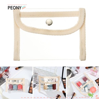 Peonypavilion กระเป๋าสตางค์ Pvc แบบใส สําหรับใส่เหรียญ บัตรประจําตัว 1 ชิ้น