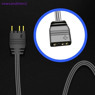 Newsandthen1 สายเคเบิลควบคุมพาวเวอร์ซัพพลาย 5V 3 Pin เป็น SATA Pin สีดํา 1 ชิ้น