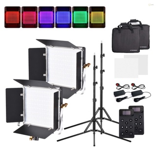 [พร้อมส่ง]Andoer W480rgb แผงไฟถ่ายภาพ สองสี 40W LED 480 ชิ้น ลูกปัด LED 2500-9000K หรี่แสงได้ 20 เอฟเฟคไฟพิเศษ DC/NP Series ใช้แบตเตอรี่