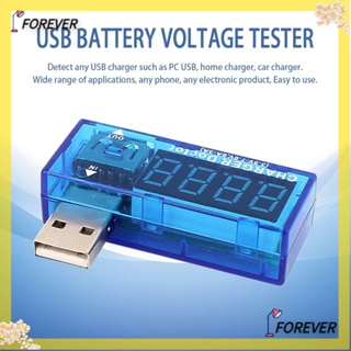 FOREVER เครื่องทดสอบแรงดันไฟฟ้า USB จอแสดงผล LCD แบบมืออาชีพ เครื่องตรวจจับแบตเตอรี่ เครื่องทดสอบความจุแบตเตอรี่พลังงานดิจิทัล