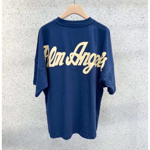 [พร้อมส่ง] Palmpa ใหม่ เสื้อยืดลําลอง แขนสั้น พิมพ์ลายโลโก้ค้างคาว pa ทรงหลวม สําหรับผู้ชาย และผู้หญิง + ป้ายแท็ก