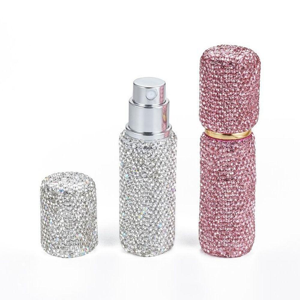 Daishen1 ขวดน ้ ําหอมประดับเพชร , 10ml ขวดสเปรย ์ รีฟิลขนาดเล ็ ก , อะโทมิเซอร ์ หรูหรากดปั ๊ มเงาผู ้ หญิง