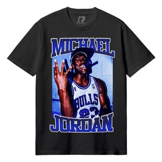 เสื้อยืดพิมพ์ลาย Nba - Michael jordan bulls เสื้อยืดลําลอง ผ้าฝ้าย แขนสั้น พิมพ์ลาย 30s s - m - l - xl - xxl kaos Basket