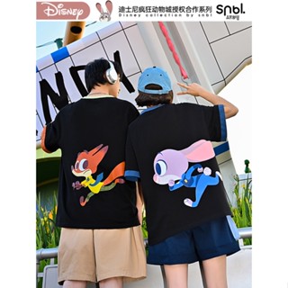 Judy Nick Joint Name Black Slimming T-shirt Gender-Free Couple Girlfriends Half Sleeve Clothes Original Mori Girl Tribe