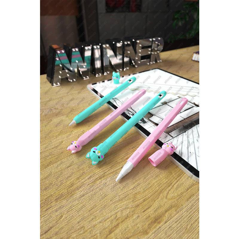 เคสปากกาสไตลัส ซิลิโคนนิ่ม แบบพกพา สําหรับ Apple Pencil 2nd Touch IPad
