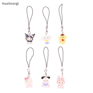 SANRIO [hushcorgi] พวงกุญแจ จี้ห้อยโทรศัพท์ ลาย Melody Cinnamoroll Kuromi Hello Kitty สําหรับตกแต่งกระเป๋า พร้อมส่ง