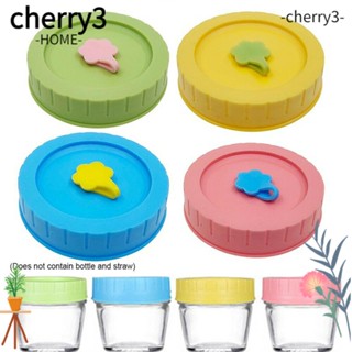 Cherry3 ฝาขวดโหลเมสัน พลาสติก กันรั่ว 1/4 ชิ้น