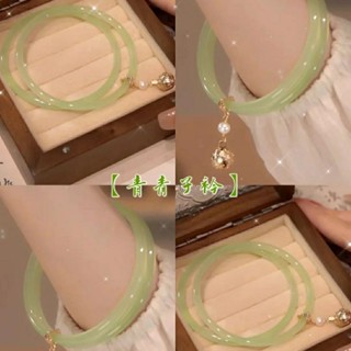 สร้อยข้อมือ จี้หยกเทียม แบบบาง สีแดง สําหรับแฟนสาว
