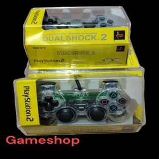 จอยps2 สีขาวใสงานกล่องIC เกรดA สินค้ามือ1 มีระบบสั่น จอยเพล2 จอยplay2 พร้อมส่ง