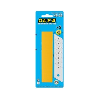 Olfa ใบมีดคัตเตอร์ (หลอด5ใบ)   HB-5B