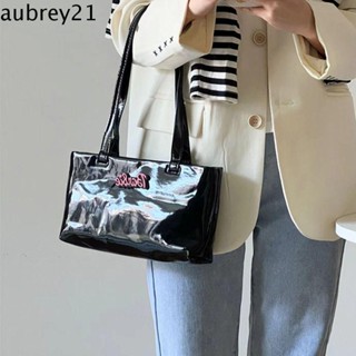 Aubrey1 กระเป๋าถือ หนัง PU ทรงสี่เหลี่ยมผืนผ้า สีพื้น แฟชั่นเรียบง่าย สําหรับตุ๊กตาบาร์บี้