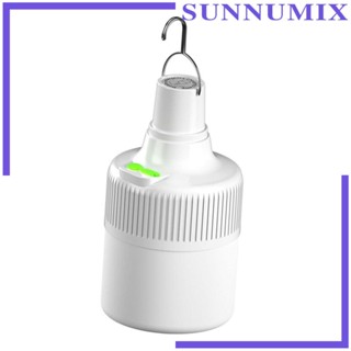 [Sunnimix] โคมไฟ LED ฉุกเฉิน กันน้ํา แบบพกพา พร้อมตะขอ สําหรับตั้งแคมป์ เต็นท์ เดินกลางแจ้ง