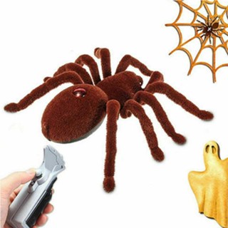 Remote Control Creepy Soft Scary Plush Spider Infrared RC Tarantula Kid Toys