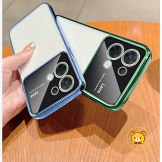 เคสโทรศัพท์มือถือแบบนิ่ม TPU กันรอยเลนส์กล้อง ชุบไฟฟ้า ขนาดใหญ่ สําหรับ OPPO Reno 8T 5G 8 5G Reno 8 4G 7 4G 6 Lite 5Z 5 5f 4f 5 4 Lite