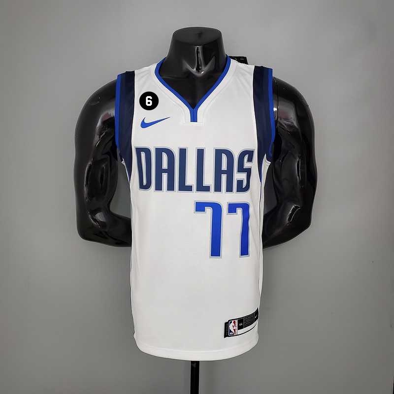 DALLAS Mavericks Luka doncic 2023nba เสื้อบาสเก็ตบอลสีขาวเสื้อยืดผู้ชาย