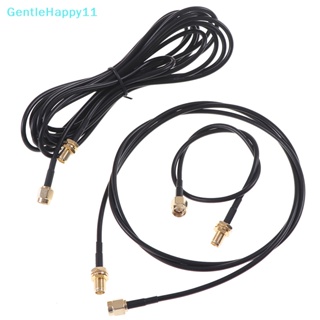 Gentlehappy อะแดปเตอร์เชื่อมต่อเสาอากาศ WIFI SMA ตัวผู้ เป็นตัวเมีย 0.3-5 ม. RG174 RF