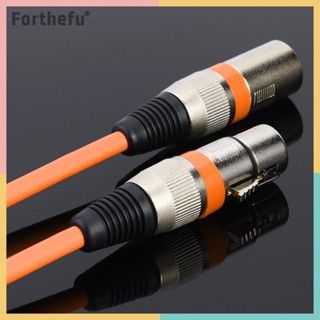 ★ Forthefu ★  อะแดปเตอร์สายเคเบิ้ลเสียง 3Pin XLR Male to XLR Female สําหรับไมโครโฟน