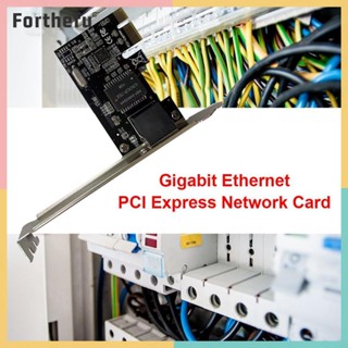 ★ Forthefu ★  Au Gigabit อะแดปเตอร์การ์ดเครือข่ายอีเธอร์เน็ต PCI-E Express RJ45 พอร์ต LAN สําหรับเดสก์ท็อป