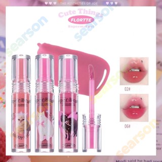 ใหม่ FLORTTE Strange Melia Lip Essence Honey Lip Oil Tender Girl Lip Glaze ลิปกลอส 【searson】 【searson】 【searson】