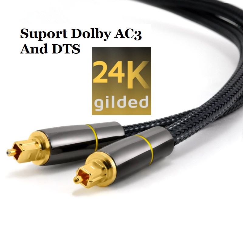 สายสัญญาณเสียงดิจิตอล Coaxial SPDIF Dolby 7.1 Soundbar 5.1 Toslink Fiber สําหรับกล่องทีวีลวด Soundbar เครื่องขยายเสียงซับวูฟเฟอร์