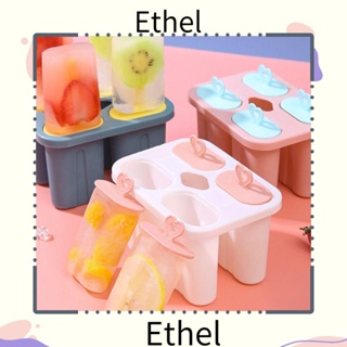 Ethel1 แม่พิมพ์ไอศกรีม ซิลิโคน ป๊อปป็อป ใช้ซ้ําได้ ไร้ BPA พร้อมแท่ง สําหรับทําไอศกรีม