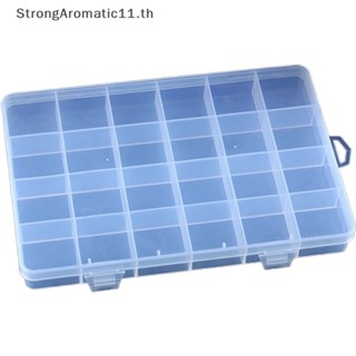 Strongaromatic กล่องพลาสติก 24 ช่อง สําหรับเก็บเครื่องประดับ ต่างหู ลูกปัด สกรู