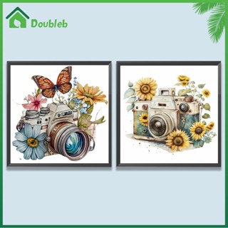 【Doub X ✮】ภาพวาดปักเพชร ทรงกลม ลายดอกไม้ และกล้อง 5D DIY สําหรับตกแต่งบ้าน ✮