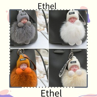 Ethel1 พวงกุญแจ จี้ตุ๊กตาสัตว์น่ารัก ผ้ากํามะหยี่ขนนิ่ม อุปกรณ์เสริม สําหรับตกแต่งกระเป๋าเป้สะพายหลัง