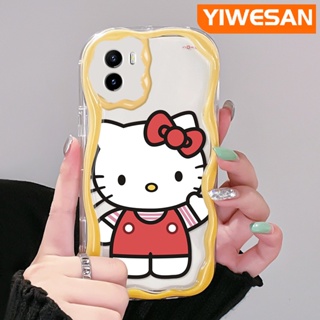 เคสโทรศัพท์มือถือแบบนิ่ม ใส กันกระแทก ลายการ์ตูนเฮลโลคิตตี้น่ารัก สีสันสดใส สําหรับ VIVO Y15s Y15a Y01 Y02s