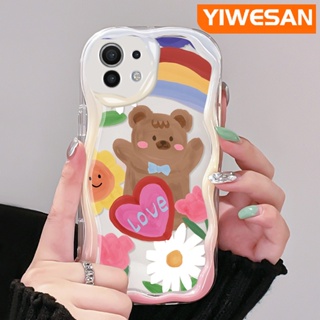 เคสโทรศัพท์มือถือแบบนิ่ม ใส กันกระแทก ลายการ์ตูนหมีน่ารัก สีมาการอง สีสันสดใส สําหรับ Xiaomi 12T Pro 11 Lite 5G NE 12 Lite