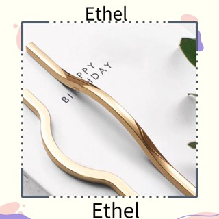 Ethel1 ที่จับเฟอร์นิเจอร์ ลิ้นชัก ด้ามจับยาว สีดํา และสีทอง